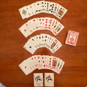 1984 l Hoyle Products I Maverick Poker No. 1205 Red Deck Playing Cards